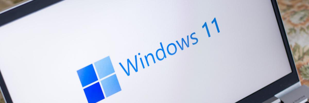 Windows 11 on laptop screen